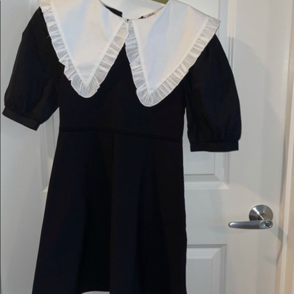 Black and white office or Halloween dress